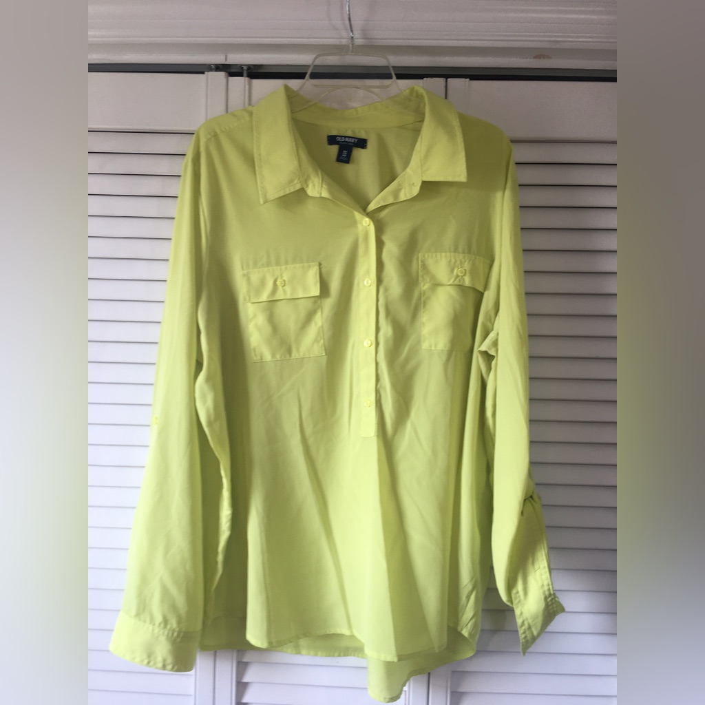 Lemon Yellow Button Down